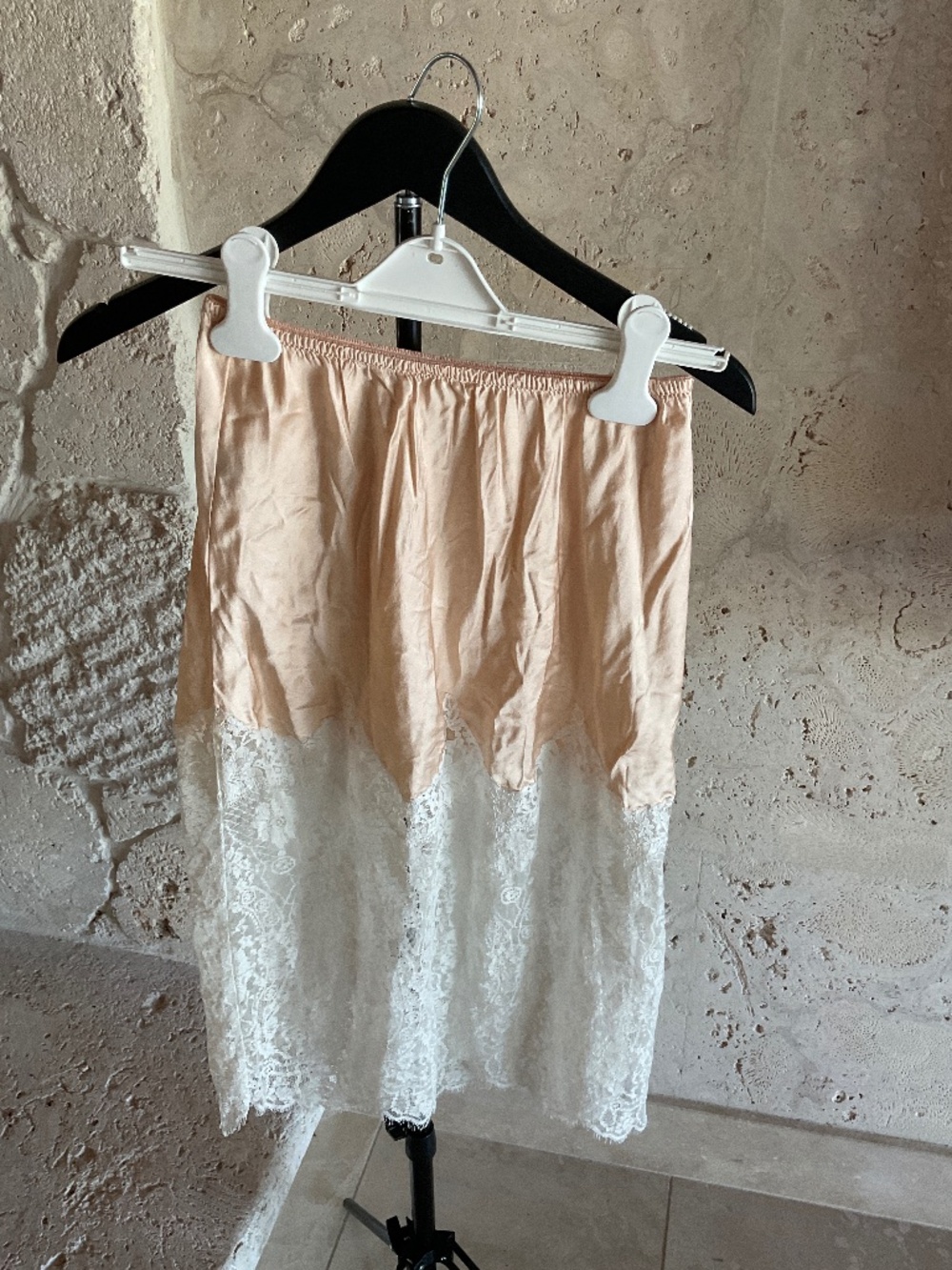 Vintage Christian Dior Le Connaisseur Half Slip in Blush Pink Size Medium Silk